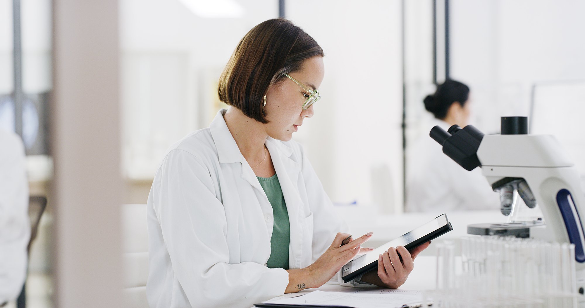 Scientist working in a lab